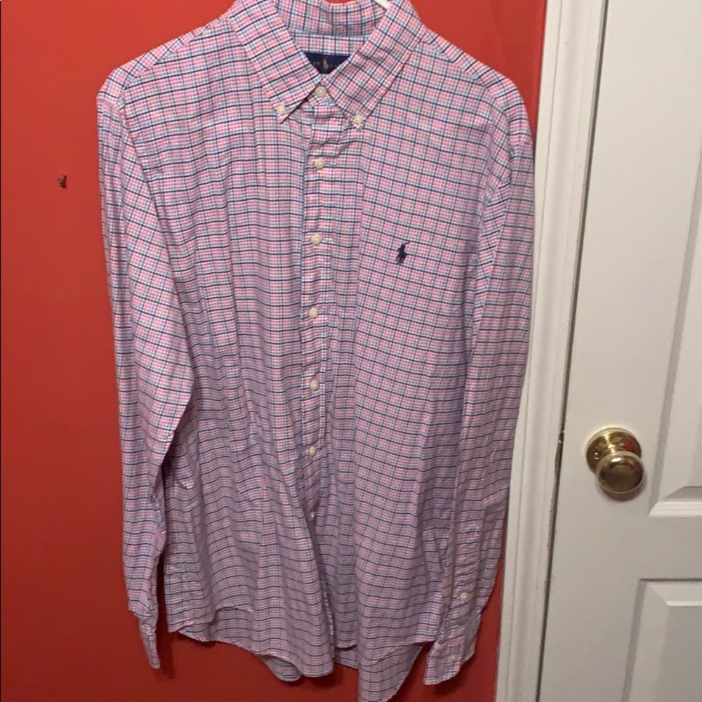 Plaid Polo button up